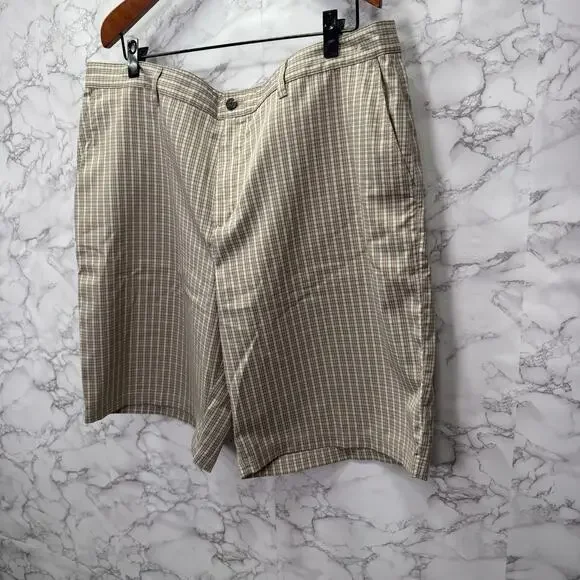 Adidas Men’s Golf Shorts sz 42 Plaid Performance #G938 - Picture 5 of 9